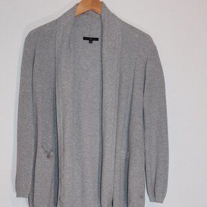 GAP Gray Waffle Cardigan - Size M - 100% Cotton
